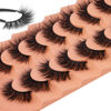 Picture of Lashes Mink False Eyelashes Cat Eye Lashes Natural Look Wispy Mink Lashes 14mm Fluffy Eyelashes 3D Natural Fake Eyelashes by Winifred