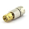 Picture of DGZZI 2-Pack F Male to SMA Male RF Coaxial Adapter F to SMA Coax Jack Connector