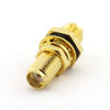 Picture of DGZZI 2-Pack RF Coaxial Adapter with Waterproof Gasket SMA Coax Jack Connector SMA Female to SMA Female