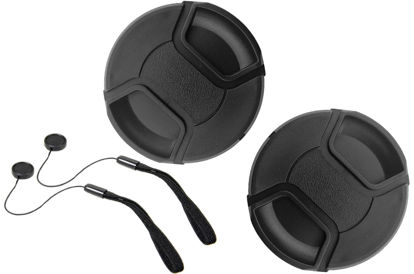 Picture of 77mm Lens Cap Cover for Nikon COOLPIX P1000 16.7 Digital Camera (for Accessories),HUIPUXIANG [2 Pack]