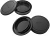 Picture of Body Cap + Rear Lens Cap Cover for Canon EOS M50 Mark II M5 M6 Mark II M200 M100 M10 M3 M2 M and More Canon EF-M Mount Mirrorless Camera and Lens,HUIPUXIANG [2 Pack]