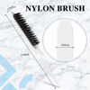 Picture of 3 Pcs Slick Back Hair Brush Set Bristle Hair Brush Edge Control Brush Teasing Comb for Women Baby Kids' Black Hair (White)