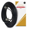 Picture of True Decor 25 Feet Black Phone Telephone Extension Cord Cable Wire with Standard RJ-11 Plugs