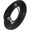 Picture of True Decor 25 Feet Black Phone Telephone Extension Cord Cable Wire with Standard RJ-11 Plugs