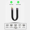 Picture of APEXSUN USB C Extension Cable(0.4Ft), Short USB-C Male to Female Flexible Cable Support Thunderbolt 4/3,USB4, PD 100W,8K/4K Video,40Gbps Date Transfer for External SSD, EGPU, Docking,MacBook,Phone