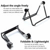 Picture of calistar VOVIGGOL Adjustable Tablet Stand Holder, Non-Slip Foldable Holder Cradle Fit for 9-12.9" Tablets, iPad, Samsung and Kindle Fire, Display Stand Picture Frame Stand for Photos (Large Black)