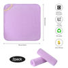 Picture of SINLAND Microfiber Facial Cloths Fast Drying Washcloth Absorbent Face Wash Cloth Soft Makeup Remover Cloths 12inch x 12inch