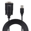 Picture of Anbear USB to RS232 DB9 Cable (5 FT), USB 2.0 to Serial Cable Male A Converter Adapter with PL2303 Chipset for Windows 10, 8.1, 8, 7, Vista, XP, 2000, Linux and Mac OS X 10.6 (Black, 1 Pack)