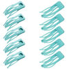 Picture of 24 Pieces Double Grip Hair Clips Metal Snap Hair Clips Women Hair Barrettes for Hair Making, Salon Supplies (Light Blue)