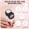 Picture of Makartt Solid Nail Gel Glue for Soft Gel Nail Tips Blanc Solid Nail Glue Gel for Press On Nails Acrylic Fake Nails Solid Builder Gel for Nail Strengthen Nail Art DIY Home Salon 15ML UV Light Cured