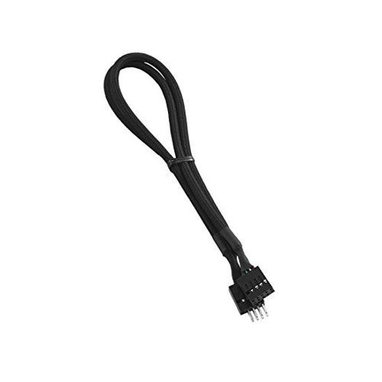 Picture of CableMod ModFlex Sleeved Internal USB (Black, 30cm)