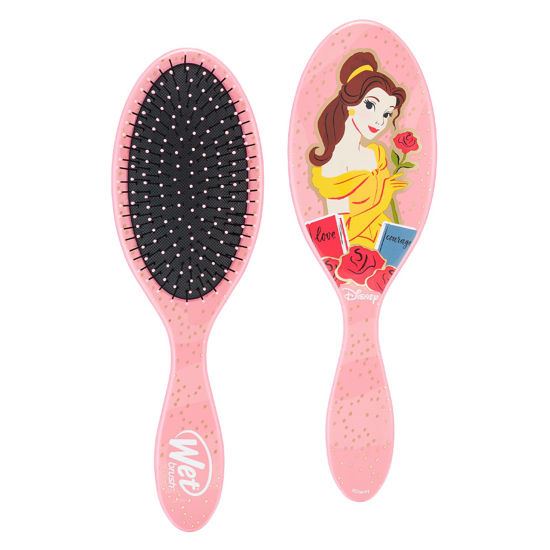 Picture of Wet Brush Original Detangler Brush - Belle, Ultimate Princess Celebration - All Hair Types - Ultra-Soft Bristles Glide Through Tangles with Ease - Pain-Free Comb for Men, Women, Boys & Girls