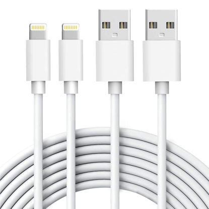 Picture of iPhone Charger, [Apple MFi Certified] 2PACK 6FT USB to Lightning Cable Power Fast Charging Cord Compatible with iPhone 14/13/12/11 Pro Max/XS MAX/XR/XS/X/8/7/Plus/6S/6/SE/5S/iPad