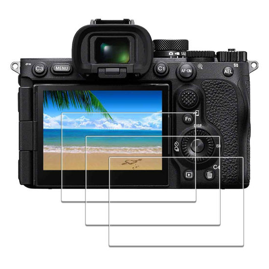 Picture of iDaPro Screen Protector for Sony Alpha A7R V A7RV A7R5 [3 Pack] Tempered Glass Easy Installation