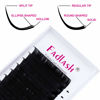 Picture of FADLASH Ellipse Eyelash Extensions C/D Curl .15 Thickness Flat Lash Extensions 15-20mm Length Supply Classic Lash Extensions Supplies (0.15-C, 19mm)