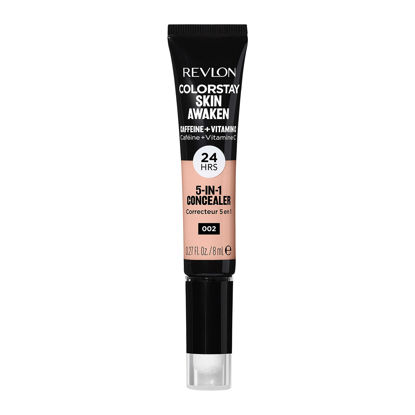 Picture of Revlon ColorStay Skin Awaken 5-in-1 Concealer, Lightweight, Creamy Longlasting Face Makeup with Caffeine & Vitamin C, For Imperfections, Dark Circles & Redness, 002 Universal Brightener, 0.27 fl oz