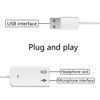 Picture of USB Sound Card Adapter YACSEJAO 7.1 Channel External Audio Adapter Stereo Sound Card Converter 3.5mm AUX Microphone Jackfor Windows, MAC, Linux, PC,Laptop, Desktops