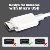 Picture of 16.4ft 5M Power Extension Cable for Wyze Cam, YI Camera, Nest Cam, Blink, Netvue, Kasa Cam, Cloud Camera, Furbo Dog, Arlo Q, USB to Micro USB Extension Charging and Data Sync Cord