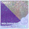 Picture of Holographic Ultra Fine Glitter 100g Silver+100g Magic Purple Fine Glitter 200g/7.04oz Sparkle Glitter Powder for Resin Tumbler Project and Craft Iridescent Glitter for Nail Art and Body Makeup