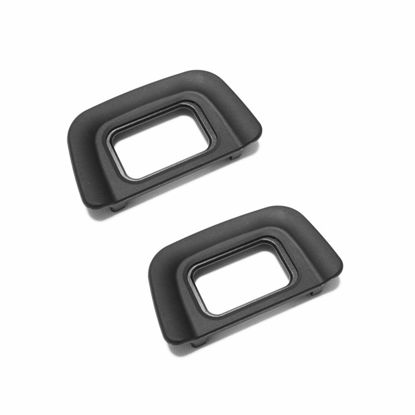 Picture of DK-20 Eyecup Eyepiece Viewfinder Compatible for Nikon D5200 D5100 D3200 D3100 D60 F80 Camera (2 Pack)