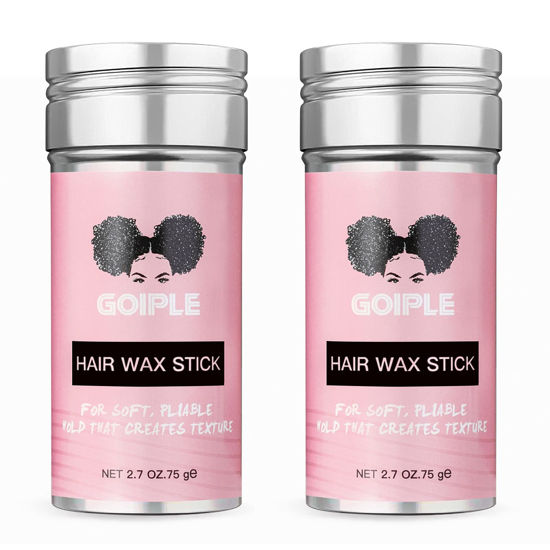 Picture of Wax Stick for Hair, Hair Pomade Stick Long-Lasting Styling Wax Stick, Hair Wax Stick Smoothing & Slick Stick for Hair Wigs, Styling Waxes for Fly Away & Edge Frizz Hair (2.7oz+2.7oz)