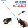 Picture of ABBREE AR-771C 15.3Inch SMA-Female Dual Band VHF/UHF High Gain Whip Antenna for Baofeng UV-5R(All),BF-F8HP, UV-82(All) BF-888S UV-S9Plus UV-17R UV-21R SHX-GP8600 8800 GS-5B UV-K5 Two Way Radio