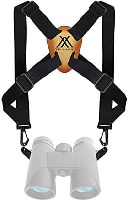 Picture of MUBIAO Binocular Harness Strap, Binocular Strap, Adjustable and Deluxe Binoculars Harness for Hunting, Cross Binocular Straps Harness, Fits for Carrying Binocular, Cameras, Rangefinders and More