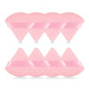 Picture of 8Pcs of Triangular Powder Puff Makeup Sponges, Made of Super-soft Velvet, Designed for Contouring, Eye, and Corner, Beauty Blender Foundation Mixing Container.