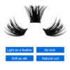 Picture of Individual Lash Clusters Volume Lashes DIY Eyelash Extension Natural Curl Glue Bonded Soft Lash Extensions by WENDY LASHES (0.07-D-14mm)