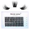 Picture of DIY Eyelash Extension Clusters Lashes 3D Volume Effect D Curl Wide Stem Individual Lash Clusters Reusable Artificial Fluffy Wispy False Eyelashes Set for Home Eyelash Extensions (0.07-D-12mm)