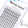 Picture of Premade Fans Eyelash Extensions 5D 6D 7D 8D 10D Volume Lash Extensions 0.07mm Thickness Short Stem heat bonded Premade Fans Russian Volume Pre-fanned Lash Extensions(8D-0.07-D, 8-14mm Mixed Tray)