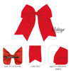 Picture of Red Jumbo Bow Clip with Tails