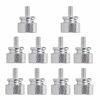 Picture of YATENG 10-pcs Anodized Aluminum Computer Case Thumbscrews (6-32 Thread) for Computer Cover / Power Supply / PCI Slots / Hard Drives DIY Personality Modification & beautification (Silver)