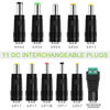 Picture of DC Plug 11 Connector Tips Kits [6.0x4.4mm 6.3x3.0mm 5.0x3.0mm 5.5x2.5mm 5.5x1.7mm 4.8x1.7mm 4.0x1.7mm 3.5x1.35mm 3.0x1.1mm 2.5x0.7mm LED Terminal Connector] for 5.5 x 2.1mm AC Power Adapter