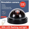 Picture of BCB Dummy Fake Security Camera with Flashing Red LED Light, Black