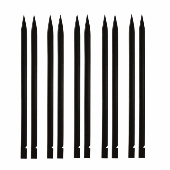 Picture of Set of 10 Nylon Professional Laptop iPhone iPad Pry Open Repair Spudger Black Stick Tools 15cm