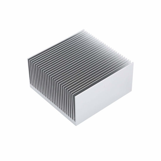 Picture of Awxlumv Large Aluminum Heatsink 69 x 69 x 36mm / 2.71" x2.71" x 1.41" Peltier Heat Sink Cooling 27 Fin Radiator GPU Backplate Heatsink for IC Module, PC Computer, Led, PCB