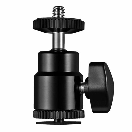 Picture of SLOW DOLPHIN Camera Hot Shoe Mount 1/4" with 1/4" Screw Adapter for Cameras Camcorders Smartphone Microphone Gopro LED Video Light Video Monitor Tripod Monopod