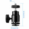 Picture of SLOW DOLPHIN Camera Hot Shoe Mount 1/4" with 1/4" Screw Adapter for Cameras Camcorders Smartphone Microphone Gopro LED Video Light Video Monitor Tripod Monopod