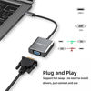 Picture of FEMORO USB C to VGA Adapter, USB Type C to VGA Adapter Cable Braided Male to Female Converter Compatible for MacBook Pro Air 2022, iPad Pro Air 2020, Surface Book Pro Go, Dell XPS, Galaxy S10 S9