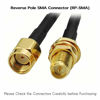 Picture of CORONIR 10ft RP-SMA Coaxial Extension Cable Male to Female Connector for Wireless LAN Router Bridge & Other External Antenna Equipment