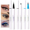 Picture of evpct 3Pcs White Blue Black Matte Waterproof Colored Eyeliner Liquid Eye Liner Color Set Liquid Eyeliner Colorful Eyeliner Pen Pencil Set Long Lasiting delineador de ojos de colores figuras 01+03+07