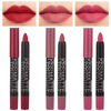 Picture of evpct 3Pcs Rub Red Chestnut Mauve Pink Matte Lipstick Lip Crayon Liner Pencil Pen Makeup Set DNM Matte Lipstick and Lip Liner Set 24 Hour Waterproof labiales mate 24 horas originales 13&15&16