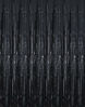 Picture of GOER 3.2 ft x 9.8 ft Black Photo Backdrop Party Streamers for Halloween,Birthday Party,1 Pack Black Metallic Tinsel Foil Fringe Curtains Party Decorations Wedding Decor