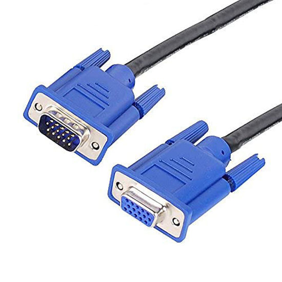 Picture of axGear VGA Male to Female Extension Cable Video LED Monitor Wire M-F 10Ft 3M 10 Ft