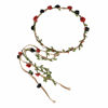 Picture of DDazzling Flower Crown Floral Wreath Headband Floral Garland Headbands photo props (Black and Red)