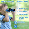 Picture of Kid Binoculars Shock Proof Toy Binoculars Set - Bird Watching - Educational Learning - Presents for Kids - Children Gifts - Boys and Girls - Outdoor Play - Hunting - Hiking - Camping Gear（Blue）