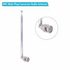 Picture of Fancasee BNC Radio Antenna with BNC Male Plug Jack Connector Adapter Telescopic Stainless Steel HF VHF UHF BNC Antenna for Portable Mobile Handheld Radio Scanner Police Scanner Receiver