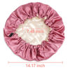 Picture of CHORHA Satin Sleep Cap,Double-Sided Adjustable Sleep Bonnet,Bonnet Cap for Sleep Hot Pink