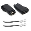 Picture of 2 Pack USB-C Female to for Garmin Smart Watches Charging Connector Male Adapter, Type C to Charging Adapter for Garmin Instinct 2 Solar/Fenix 5/6/ 5 Plus /6X/Venu/Vivoactive 3/Fenix 7 7X//EPIX,Black